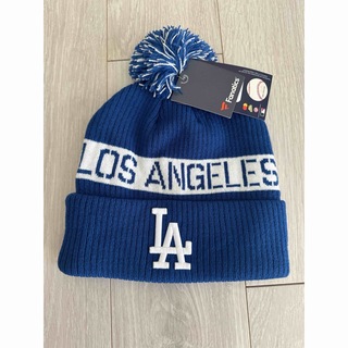 メジャーリーグベースボール(MLB)のロサンゼルス購入ドジャースdodgersニット帽LA大谷　新品アリシアスタン(ニット帽/ビーニー)