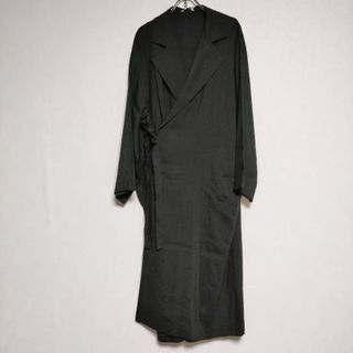 アーツアンドサイエンス(ARTS&SCIENCE)のARTS&SCIENCE over front kimono co リネンシルク キモノコート  コート 22SS ブラック レディース アーツ&サイエンス【中古】4-0215M∞(その他)