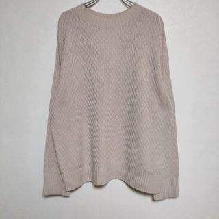 ストロベリーフィールズ(STRAWBERRY-FIELDS)のSTRAWBERRY-FIELDS コットンアクリル セーター ニット ピンクベージュ レディース ストロベリーフィールズ【中古】4-0215M∞(ニット/セーター)