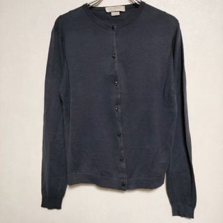 ジョンスメドレー(JOHN SMEDLEY)のJOHN SMEDLEY/SHIPS コットンカーディガン ニット ネイビー レディース ジョンスメドレー/シップス【中古】4-0215M∞(ニット/セーター)