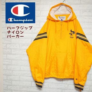 チャンピオン(Champion)のChampion チャンピオン ハーフジップ バーシティジャケット ナイロン(ナイロンジャケット)