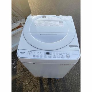 シャープ(SHARP)の引取歓迎愛知　SHARP 6kg洗濯機　ES-G60TC-W 2018年製(洗濯機)
