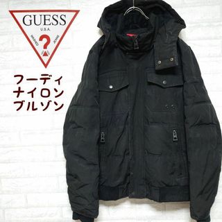 ゲス(GUESS)のGUESS ゲス フード付き ミリタリージャケット ブルゾン(ブルゾン)