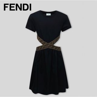 フェンディ(FENDI)のFendi キッズ　ワンピース　ブラック　可愛い　女の子　10A 8A 8Y(ワンピース)