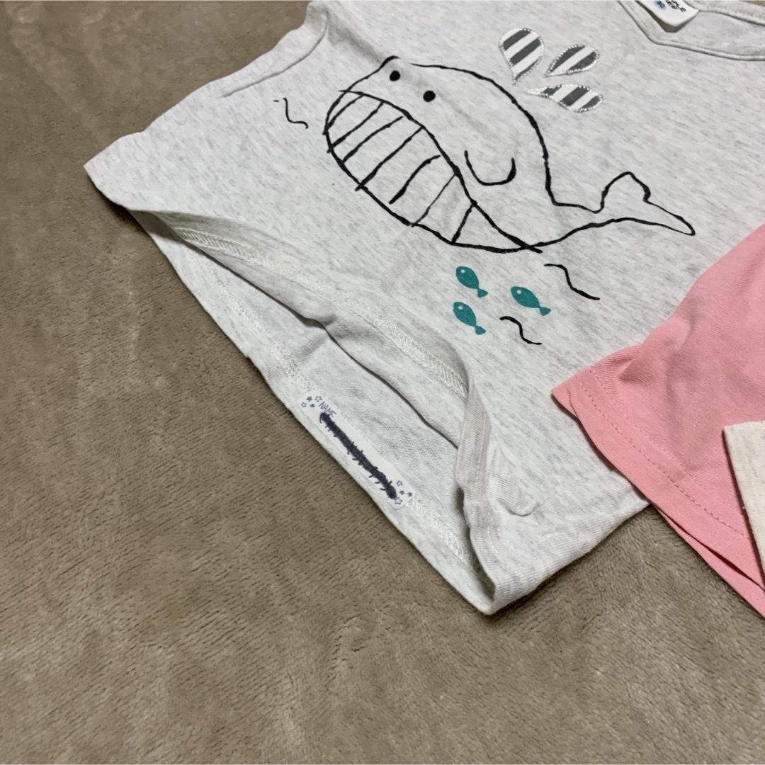 アカチャンホンポ(アカチャンホンポ)のTシャツ 3枚 80 キッズ/ベビー/マタニティのベビー服(~85cm)(Ｔシャツ)の商品写真