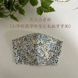 大人小さめマスク　立体マスク　花(外出用品)