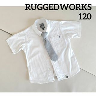 RUGGEDWORKS - 【美品】RUGGEDWORKS　ネクタイ付きボタンダウンシャツ