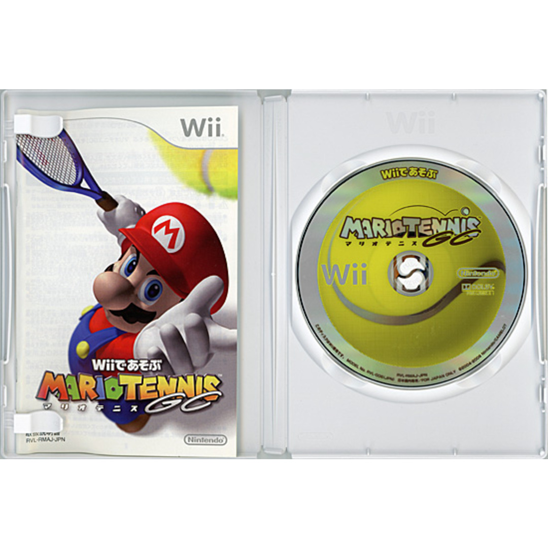 Wii(ウィー)のWiiであそぶ マリオテニスGC　Wii　カバーいたみ エンタメ/ホビーのゲームソフト/ゲーム機本体(家庭用ゲームソフト)の商品写真