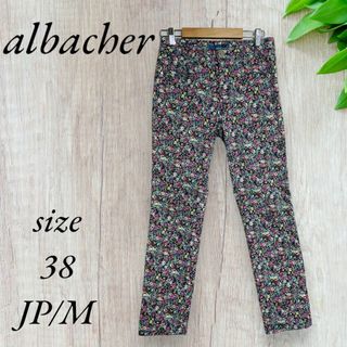 albacher アルバッシュスキニー パンツ 花柄 レトロ A125(スキニーパンツ)