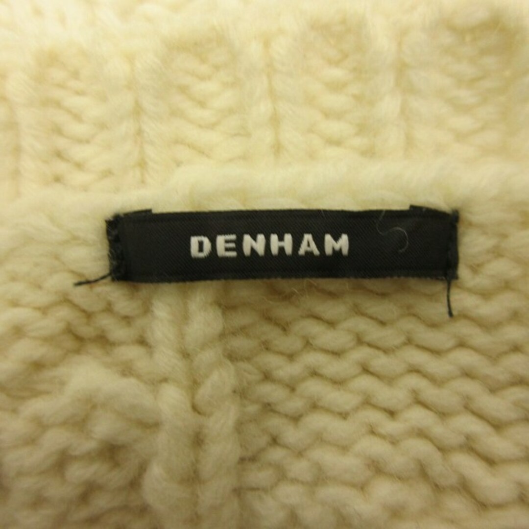 DENHAM(デンハム)のデンハム DENHAM 近年 ケーブルニット ダメージ加工 セーター IBO47 メンズのトップス(ニット/セーター)の商品写真