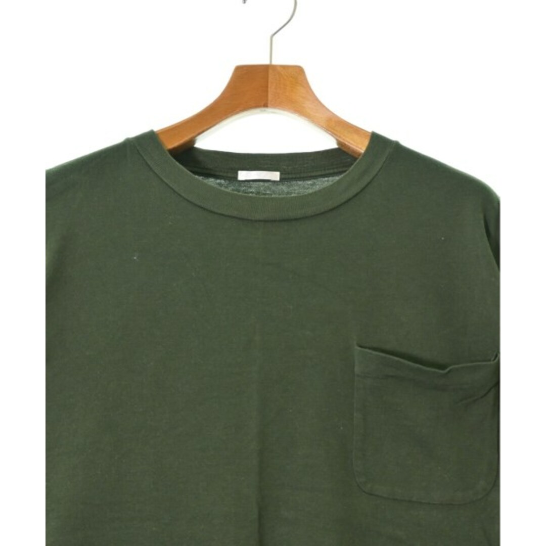 COMOLI(コモリ)のCOMOLI コモリ Tシャツ・カットソー 1(S位) 緑 【古着】【中古】 メンズのトップス(Tシャツ/カットソー(半袖/袖なし))の商品写真