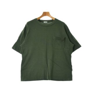 コモリ(COMOLI)のCOMOLI コモリ Tシャツ・カットソー 1(S位) 緑 【古着】【中古】(Tシャツ/カットソー(半袖/袖なし))