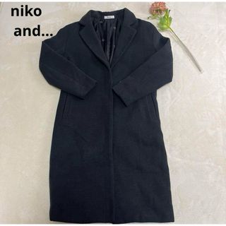 niko and... - 【niko and…】　ニコアンド　ロングコート　黒色　フリーサイズ