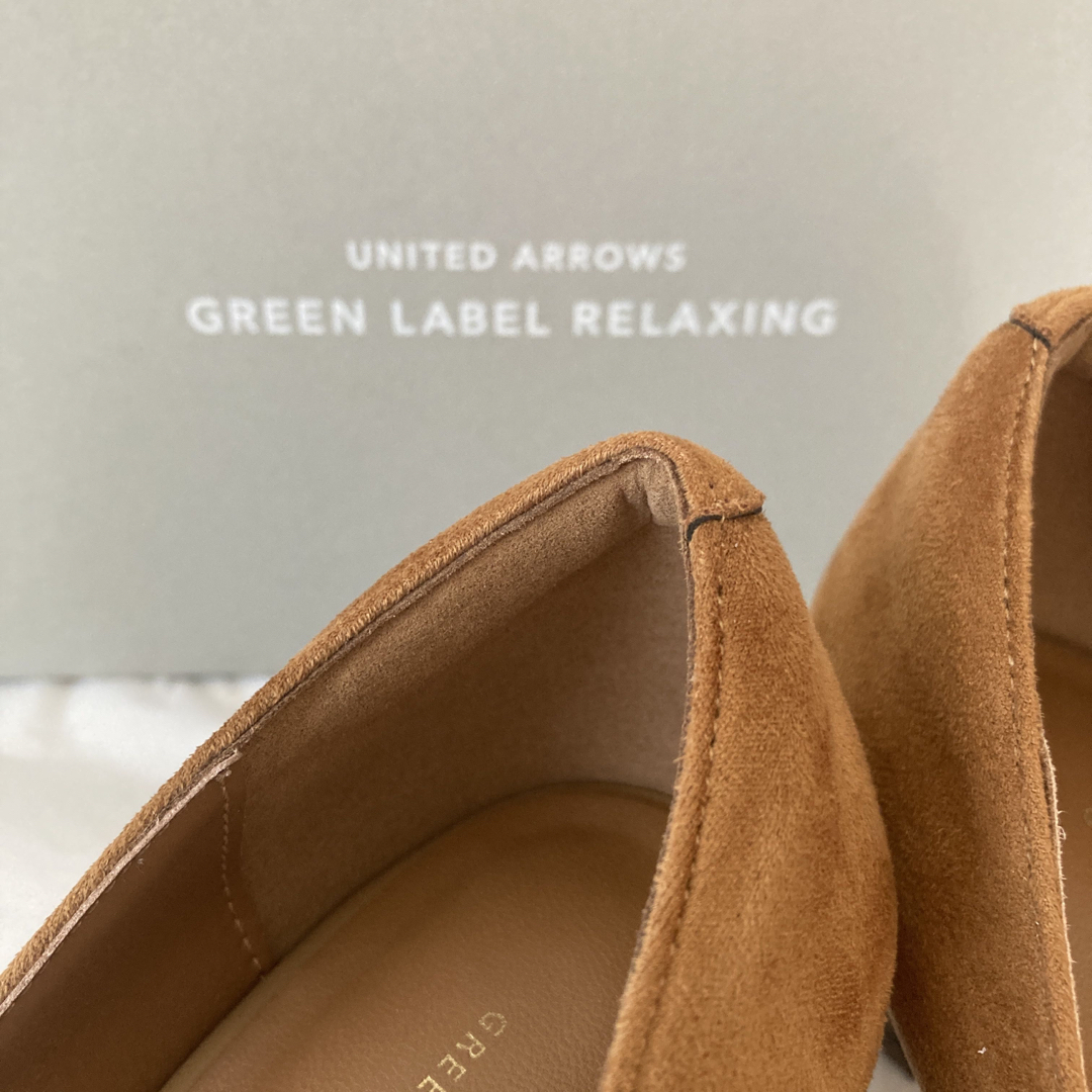 UNITED ARROWS green label relaxing(ユナイテッドアローズグリーンレーベルリラクシング)の美品　ユナイテッドアローズ　スエードパンプス　23.5 レディースの靴/シューズ(ハイヒール/パンプス)の商品写真