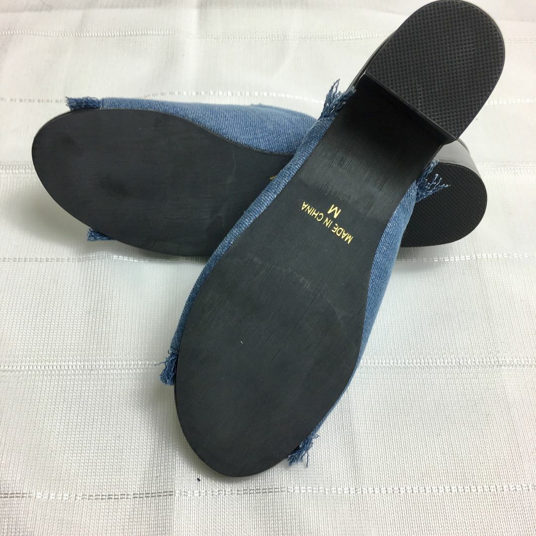 eblounaサンダル デニム M 23.0cm～23.5cm 4804439 レディースの靴/シューズ(サンダル)の商品写真