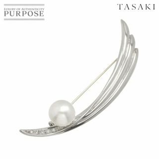 タサキ(TASAKI)のタサキ TASAKI 白蝶真珠 10.4mm ダイヤ 0.07ct ブローチ Pt プラチナ パール 田崎真珠 VLP 90217516(ブローチ/コサージュ)