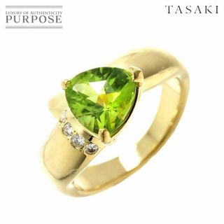 タサキ(TASAKI)のTASAKI ペリドット ダイヤ 0.05ct リング 11.5号 K18 YG 指輪 田崎真珠 タサキ VLP 90217558(リング(指輪))