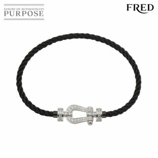 フレッド(FRED)のフレッド FRED フォース10 MM フルダイヤ ブレスレット #14 K18 WG ホワイトゴールド ケーブル 750 VLP 90217979(ブレスレット/バングル)