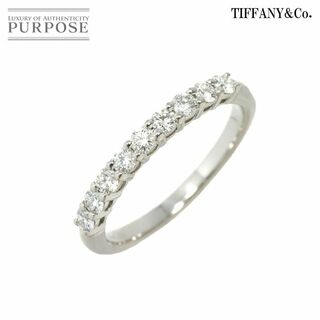 ティファニー(Tiffany & Co.)のティファニー TIFFANY&Co. エンブレイス 6.5号 リング ハーフ ダイヤ 幅2.2mm Pt プラチナ 指輪 VLP 90219590(リング(指輪))