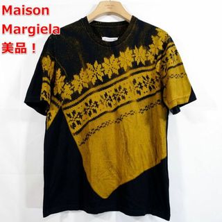 マルタンマルジェラ(Maison Martin Margiela)の【美品】マルタンマルジェラ　ノルディック柄プリントＴシャツ　Margiela(Tシャツ/カットソー(半袖/袖なし))