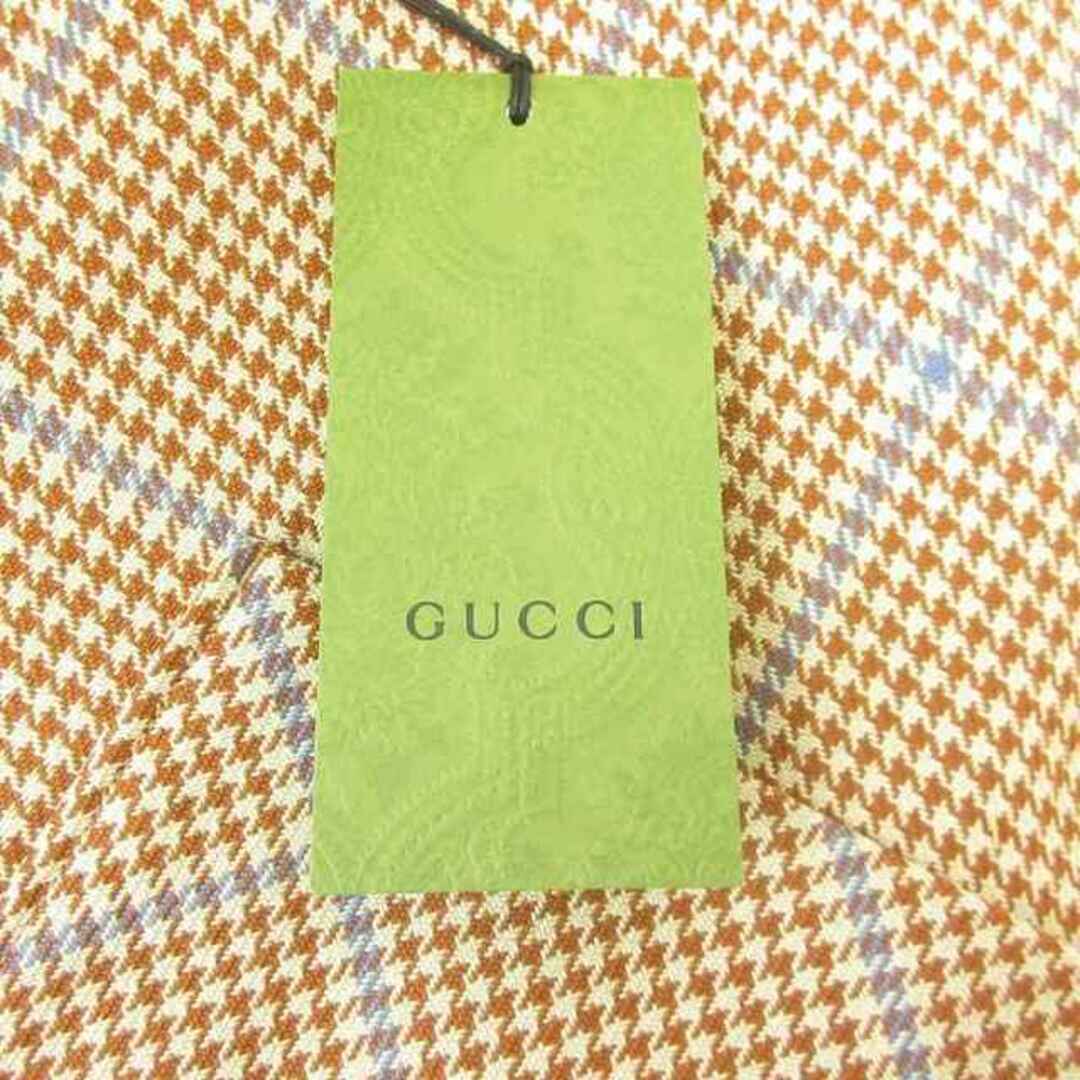 Gucci(グッチ)のグッチ GUCCI タグ付 テーラードジャケット ブレザー 千鳥格子 総裏 46 メンズのジャケット/アウター(テーラードジャケット)の商品写真