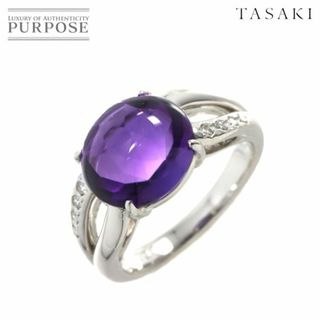 タサキ(TASAKI)のタサキ TASAKI 11.5号 リング アメジスト 4.95ct ダイヤ 0.07ct K18 WG 750 指輪 田崎真珠 VLP 90220964(リング(指輪))