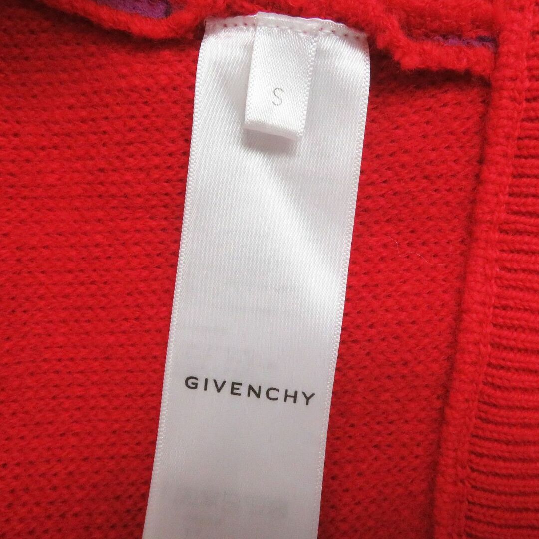 GIVENCHY(ジバンシィ)の美品□GIVENCHY/ジバンシィ ロゴ フラワープリント パイル地 オーバーサイズ WZIP ジップパーカー/フーディー レッド S イタリア製 正規品 メンズのトップス(パーカー)の商品写真