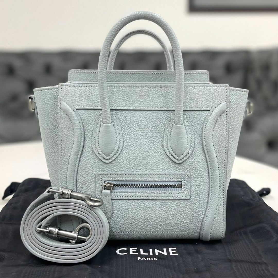 celine(セリーヌ)のセリーヌ　ラゲージ　ナノ　ミネラル　レザー　2way　ハンドバッグ　新ロゴ レディースのバッグ(ハンドバッグ)の商品写真