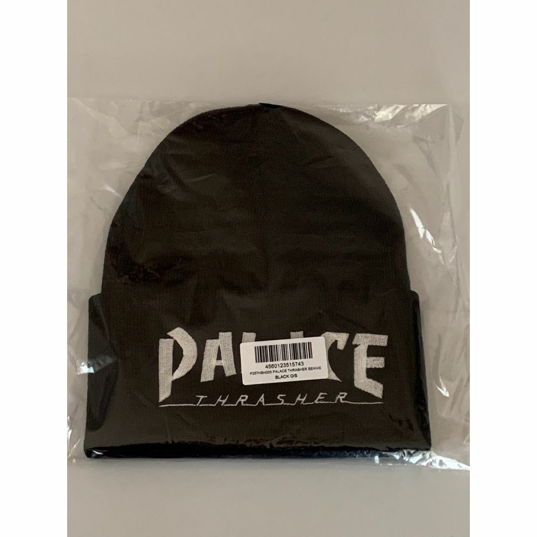 PALACE(パレス)のPALACE THRASHER BEANIE BLACK メンズの帽子(ニット帽/ビーニー)の商品写真
