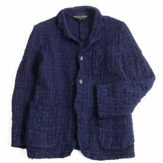 コムデギャルソンオムプリュス(COMME des GARCONS HOMME PLUS)の極美品●04AW コムデギャルソン オム プリュス ロストイングリッシュマン 製品洗い加工 シングル ジャケット ネイビー M 日本製 正規品(テーラードジャケット)