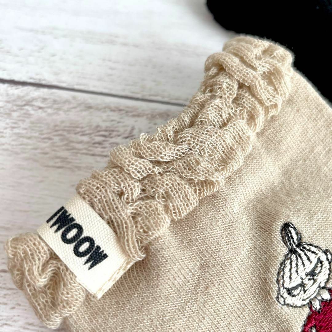 MOOMIN(ムーミン)のムーミン　クルー　ソックス　リトルミィ　刺繍　無地　靴下　2足セット　新品未使用 レディースのレッグウェア(ソックス)の商品写真