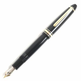 モンブラン(MONTBLANC)の良品▼MONTBLANC モンブラン マイスターシュテュック ル・グラン ホワイトスター ペン先14K 万年筆 ブラック×ゴールド Mニブ ケース付き(ペン/マーカー)