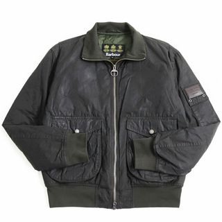 美品●21AW バブアー Short Wax ゴールドスタンダード サーモア 中綿 スタンドカラー WZIP オイルドジャケット/ブルゾン カーキ M 正規品(その他)