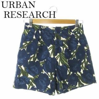 アーバンリサーチ(URBAN RESEARCH)のアーバンリサーチ 花柄ショートパンツ リゾート F 紺 230509AO8A(ショートパンツ)