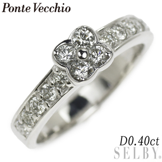 ポンテヴェキオ(PonteVecchio)のポンテヴェキオ K18WG ダイヤモンド リング 0.40ct フラワー(リング(指輪))
