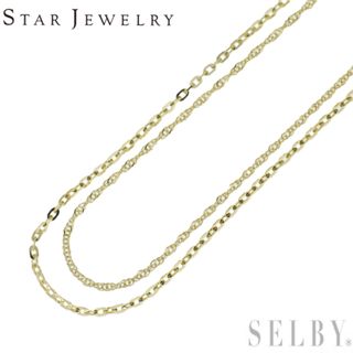 スタージュエリー(STAR JEWELRY)のスタージュエリー K10YG チェーン ネックレス 2連(ネックレス)