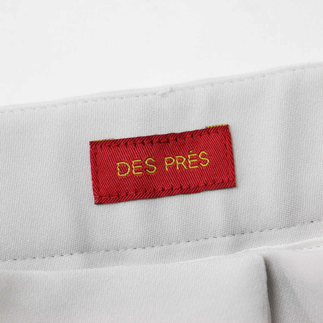 DES PRES(デプレ)の美品 DES PRES デプレ パンツ シガレットパンツ ライトグレー サイズ:32(5号) ダブルクロス ストレッチ スリムシルエット アセテート 日本製 セレクト系 ブランド ボトムス ズボン【レディース】【中古】 レディースのパンツ(カジュアルパンツ)の商品写真