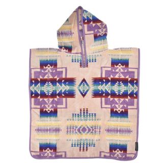 PENDLETON - ペンドルトン PENDLETON ポンチョ
 CHIEF　JOSEPH　PINK JACQUARD CHILDRENS HOODED TOWEL フード付き ピンク