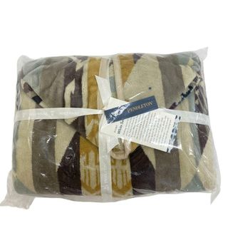 ペンドルトン(PENDLETON)のペンドルトン PENDLETON ポンチョ
 WT SANDS TAN JACQUARD CHILDRENS HOODED TOWEL フード付き ブラウン(おくるみ/ブランケット)