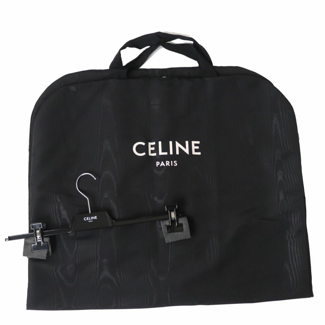 celine(セリーヌ)の美品◎正規品 フランス製 CELINE セリーヌ 2J368385P レディース サンバースト プリーツスカート シルクジョーゼット 黒×マルチ 花柄 40 レディースのスカート(ロングスカート)の商品写真