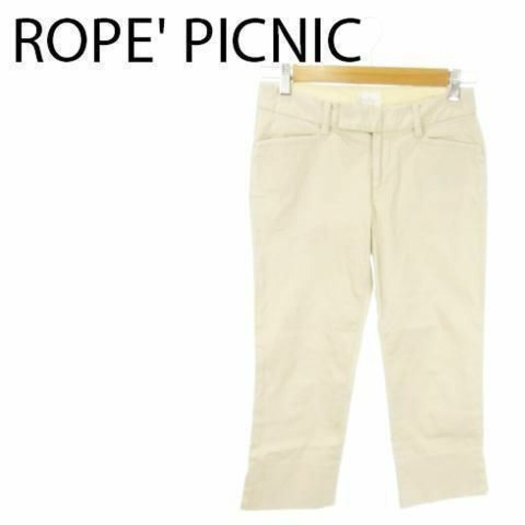 Rope' Picnic(ロペピクニック)のロペピクニック ストレッチクロップドパンツ 34 230828AO11A レディースのパンツ(クロップドパンツ)の商品写真