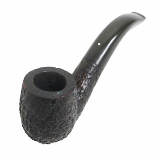 ダンヒル(Dunhill)の美品□dunhill/ダンヒル SHELL BRIAR 6102 ロゴ入り ウッド パイプ 喫煙具 ダークブラウン×ブラック イングランド製 メンズ オススメ◎(タバコグッズ)