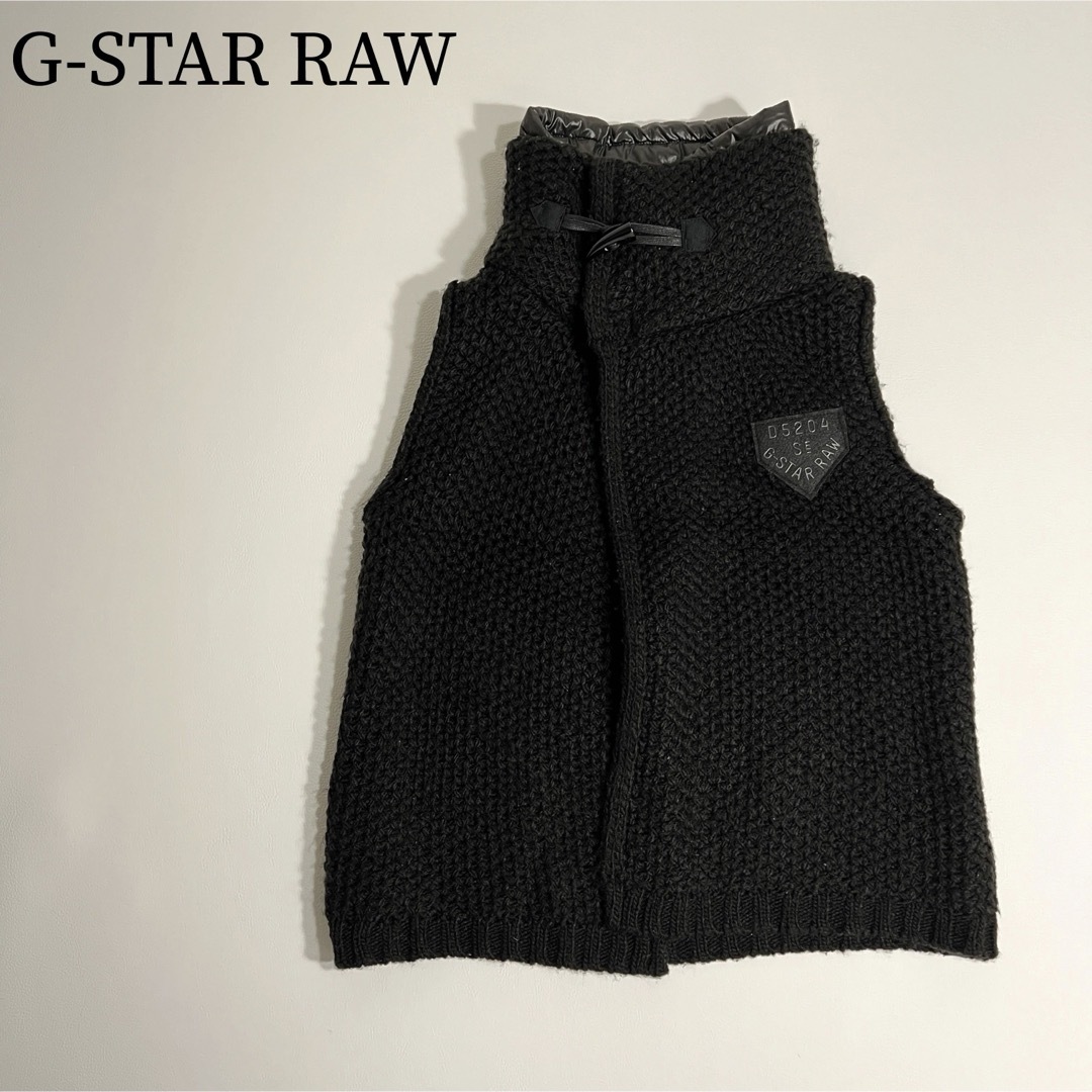 G-STAR RAW(ジースター)のG-STAR RAW ジースターロウ　ニットベスト　ワッペン　トップス レディースのトップス(ベスト/ジレ)の商品写真