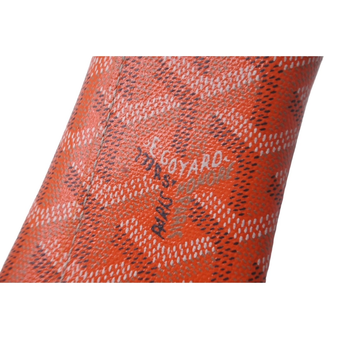 GOYARD(ゴヤール)のGOYARD ゴヤール キーケース サンミッシェル ヘリンボーン柄 オーダーカラー オレンジ 美品 中古 60849 レディースのファッション小物(キーケース)の商品写真