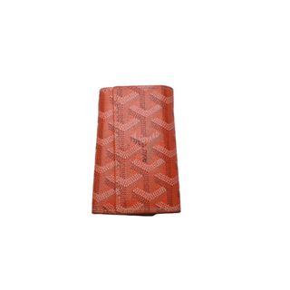 GOYARD - GOYARD ゴヤール キーケース サンミッシェル ヘリンボーン柄 オーダーカラー オレンジ 美品 中古 60849