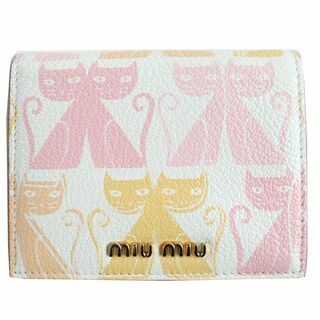 miumiu - 比較的美品♪ MIUMIU 三つ折り財布 マドラス ラブレター