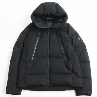 デサント(DESCENTE)の良品●デサント オルテライン マウンテニア DAMQGK30U パラフード ベンチレーション 水沢ダウン ダウンジャケット 黒 M 日本製 正規品(ダウンジャケット)