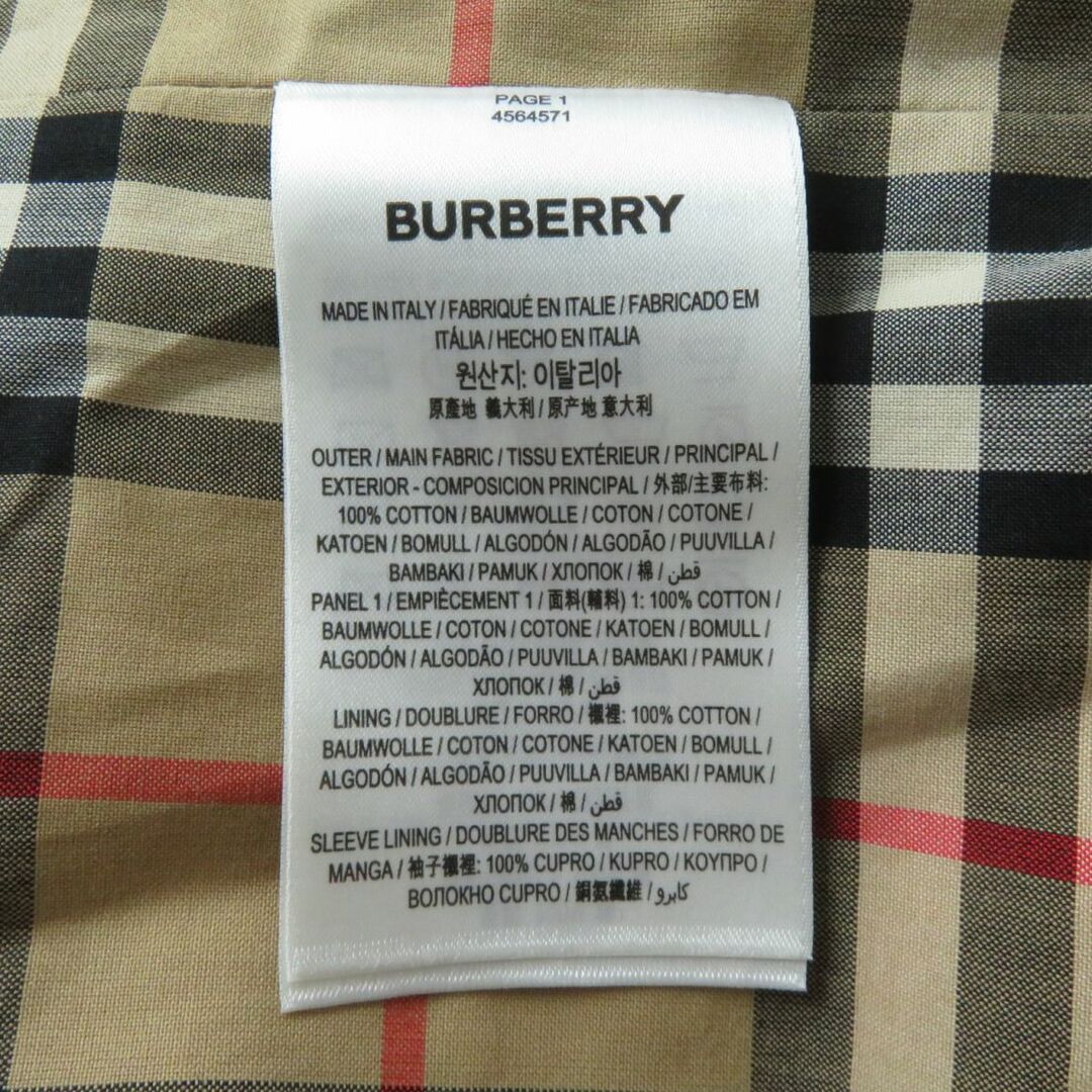 BURBERRY(バーバリー)の極美品★正規品 バーバリーロンドンイングランド 4564571 裏地ノバチェック柄 バックオープン トレンチコート ベージュ×ピンク 34 伊製 レディースのジャケット/アウター(トレンチコート)の商品写真