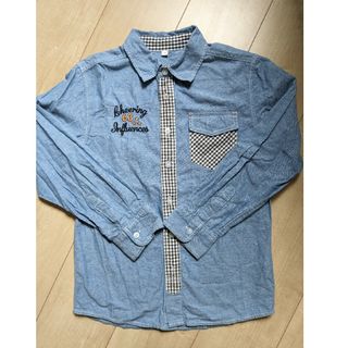 イオン(AEON)のデニム風　長袖シャツ　イオン　140(Tシャツ/カットソー)