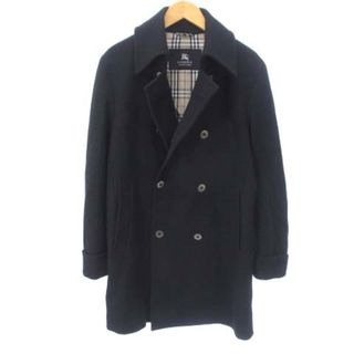 バーバリーブラックレーベル(BURBERRY BLACK LABEL)のバーバリーブラックレーベル チェスターコート ノバチェック ウール 黒 M(その他)